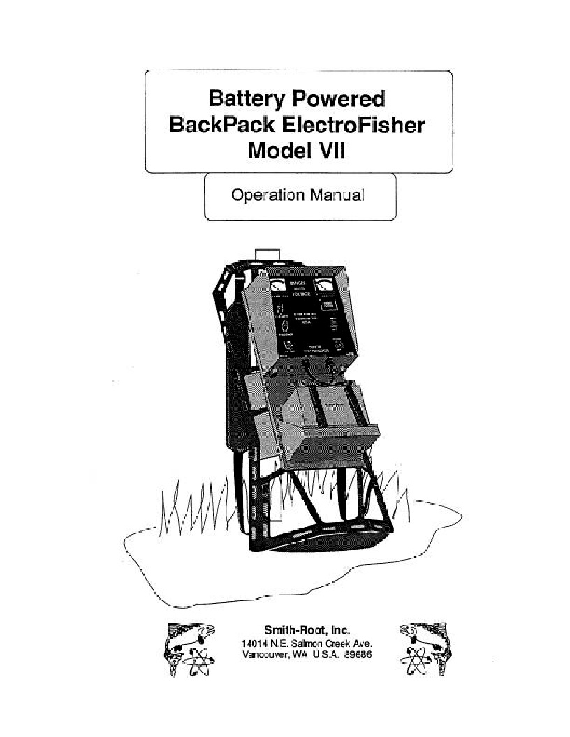 Type VII Electrofisher Manual - Smith-Root